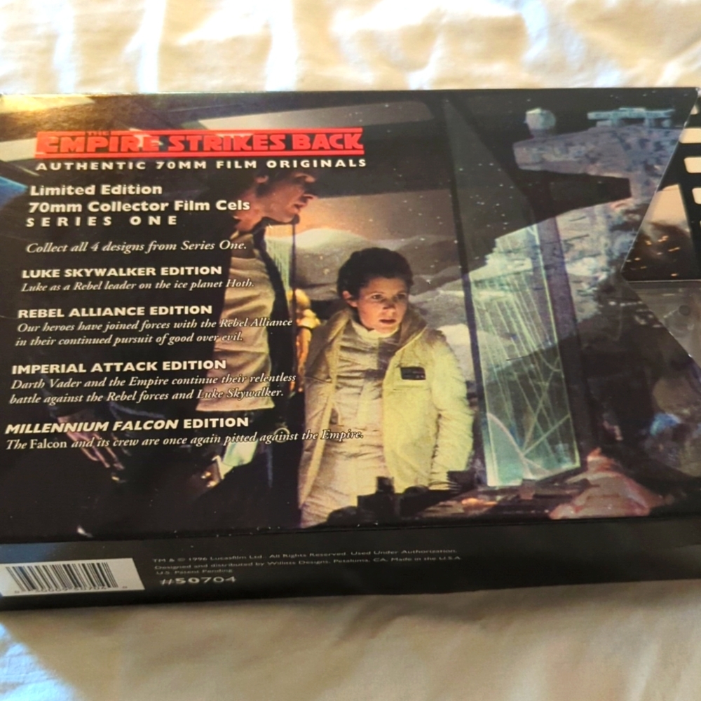 Empire Strikes Back!  Limited Edition Authentic 70MM  Collector Film  Cels SALE